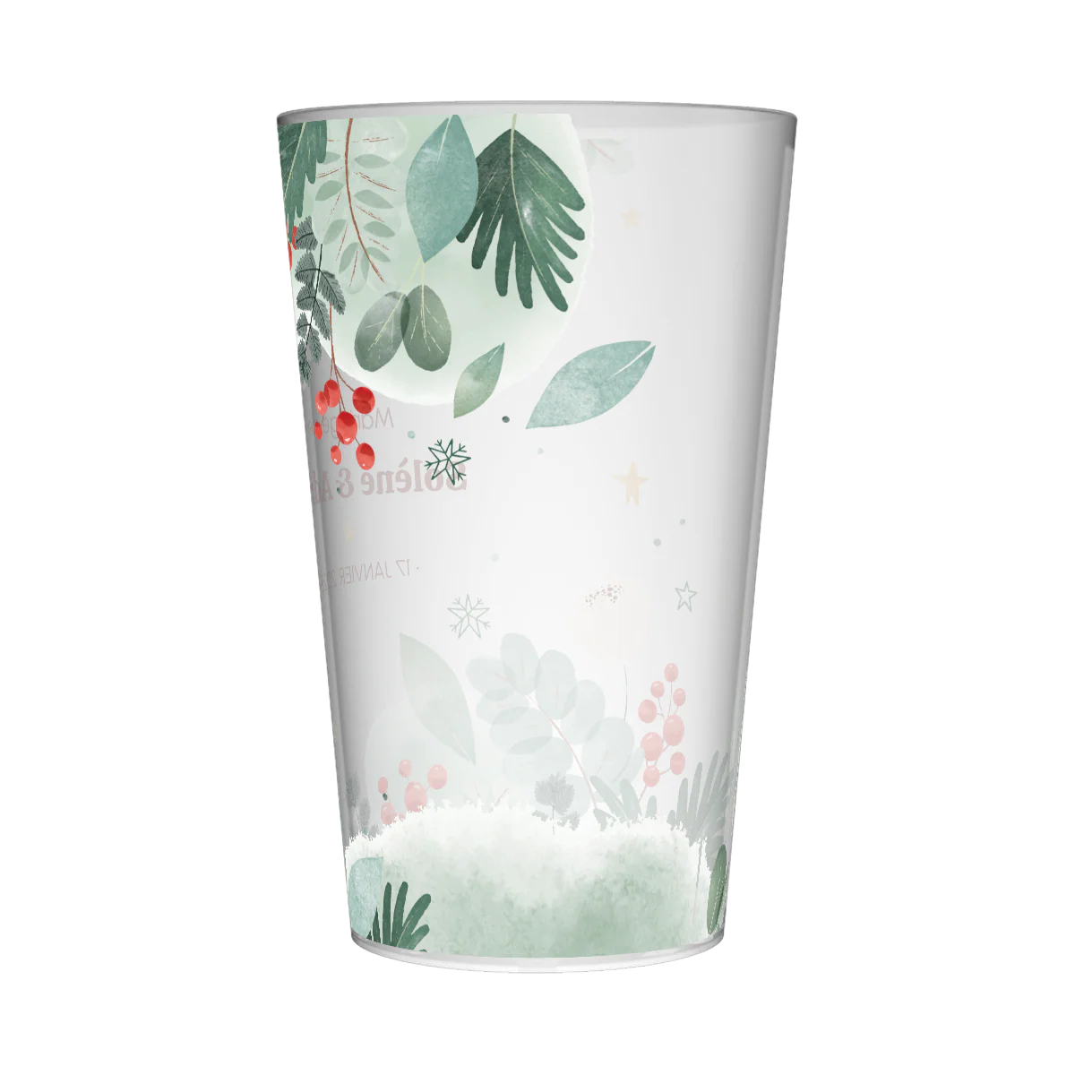 Gobelet personnalisé Mariage Rouge & Vert - Image 4