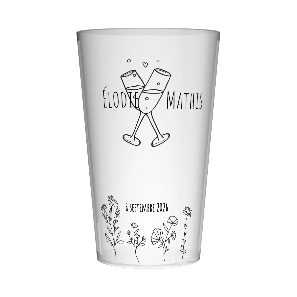 Gobelet personnalisé Mariage Tchin