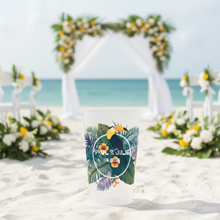 Gobelet personnalisé Mariage Tropical - Image 2
