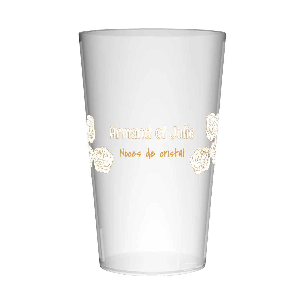 Gobelet personnalisé Noces de cristal