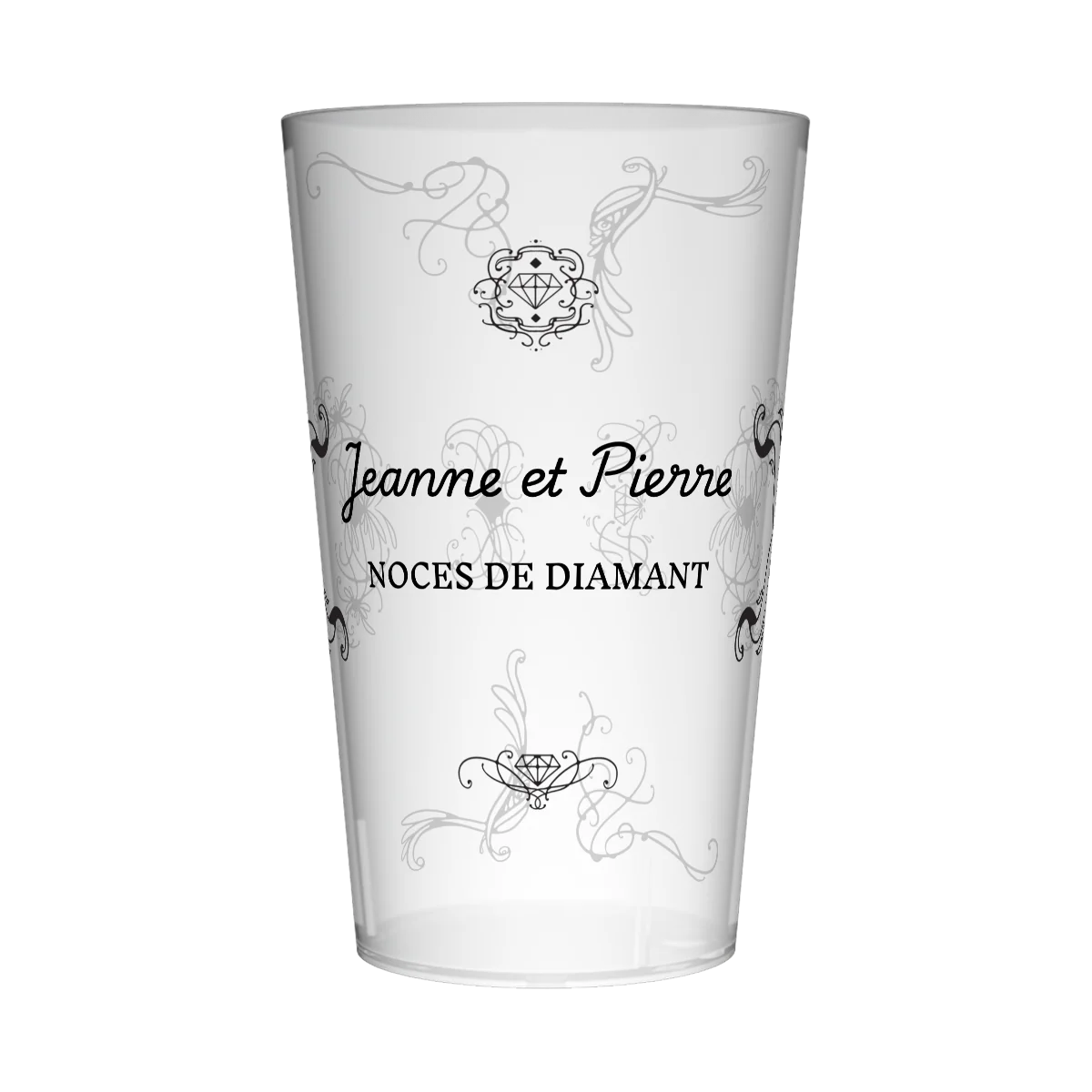 Gobelet personnalisé Noces de diamant