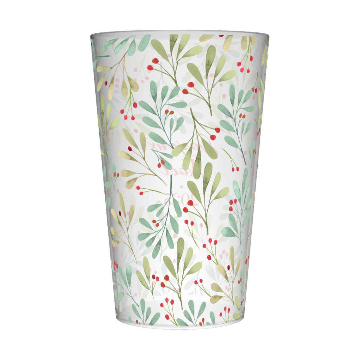 Gobelet personnalisé Noël Branche Houx - Image 3