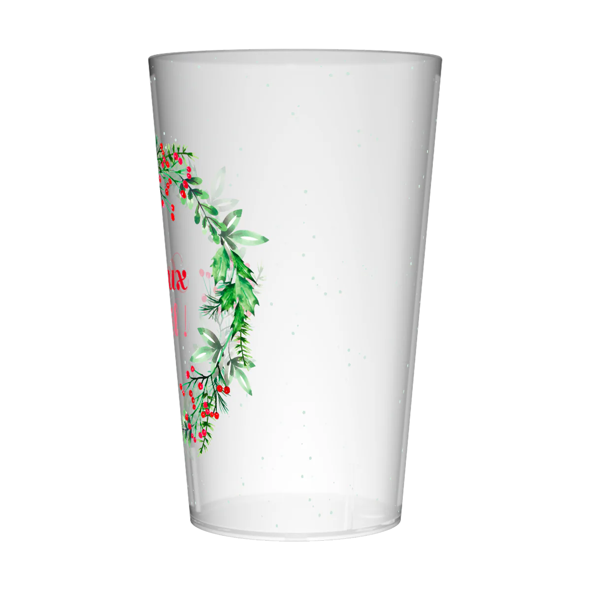 Gobelet personnalisé Noël Couronne Houx - Image 2