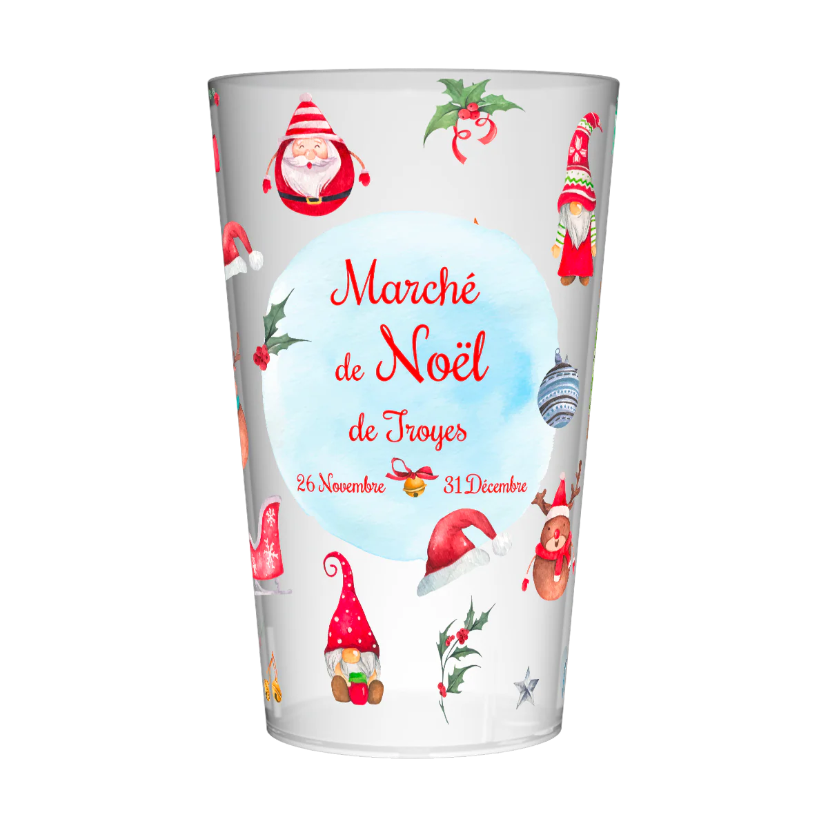 Gobelet personnalisé Noël Éléments