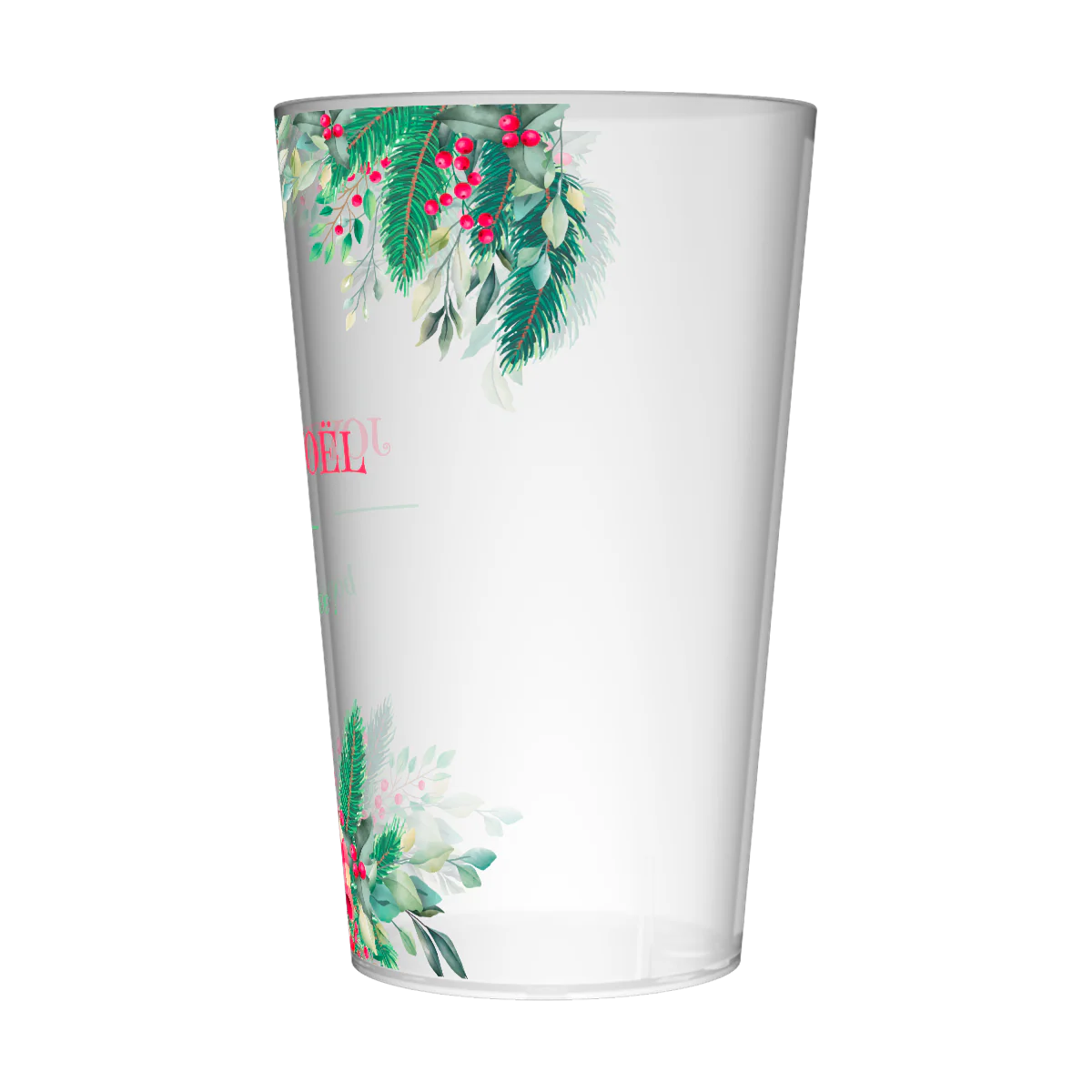 Gobelet personnalisé Noël Houx - Image 2