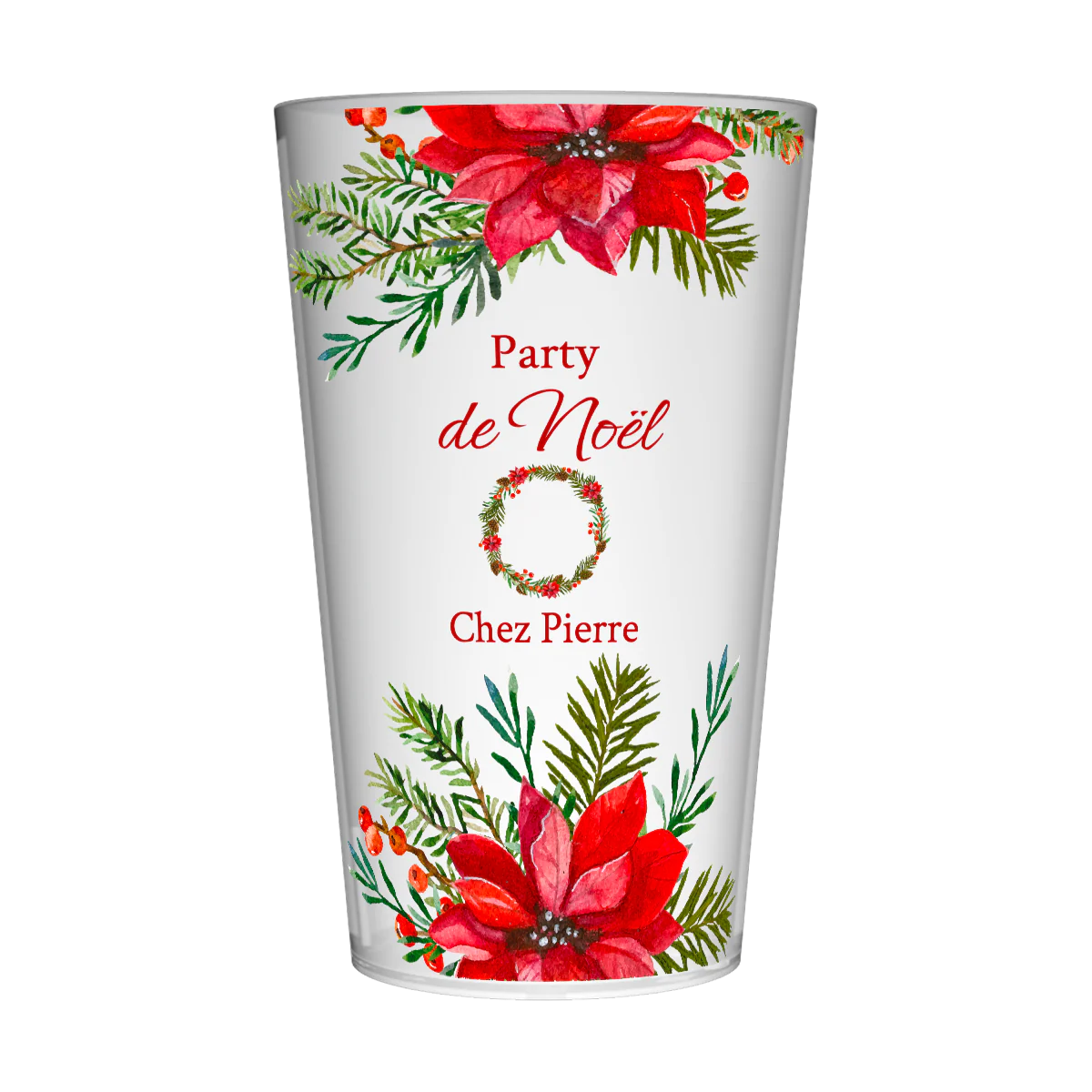 Gobelet personnalisé Noël Mélange Floral