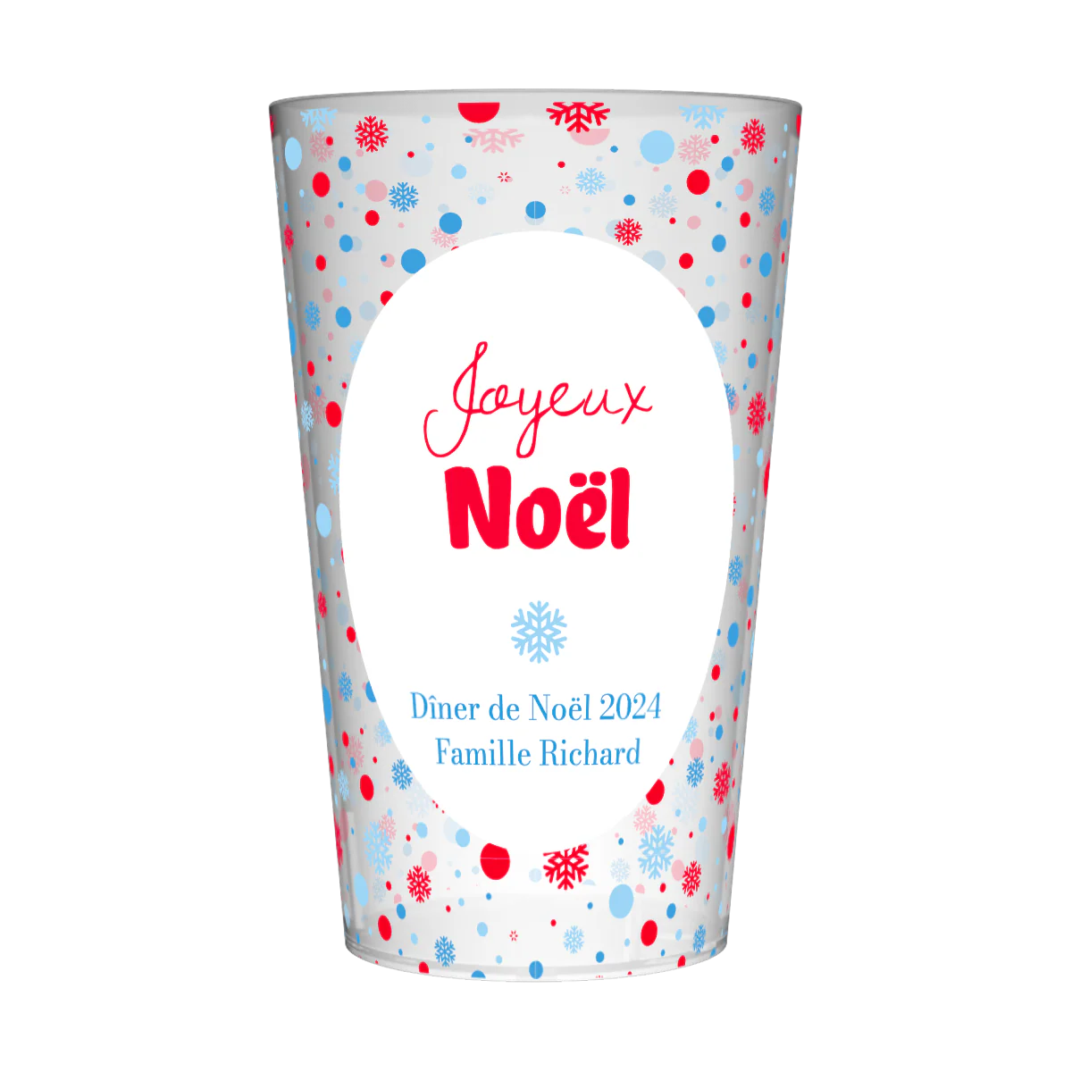 Gobelet personnalisé Noël Neige