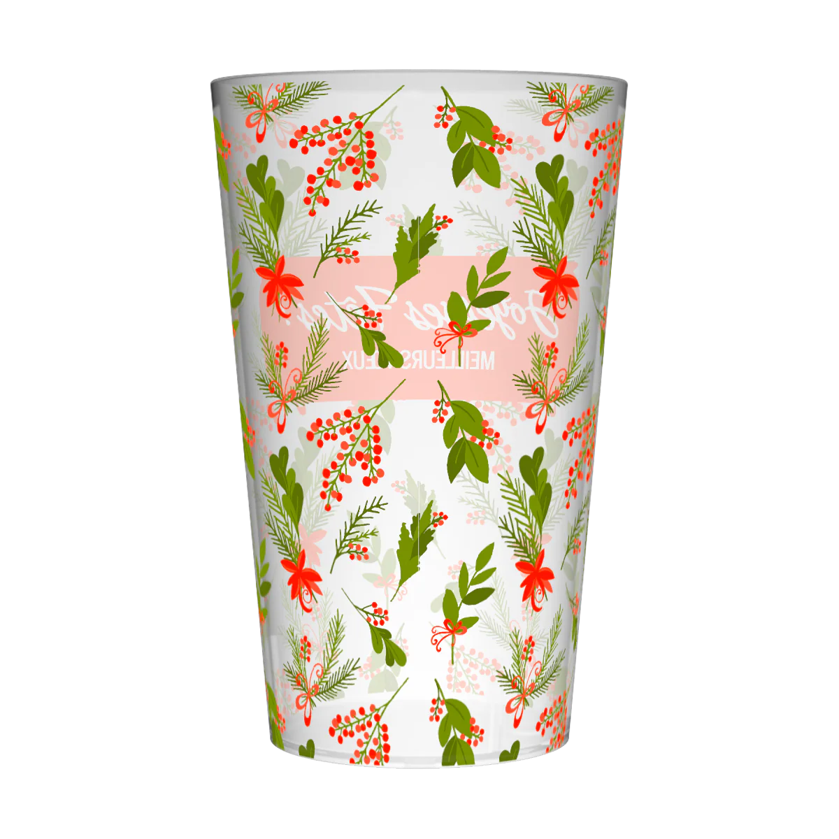 Gobelet personnalisé Noël Rouge & Vert - Image 3