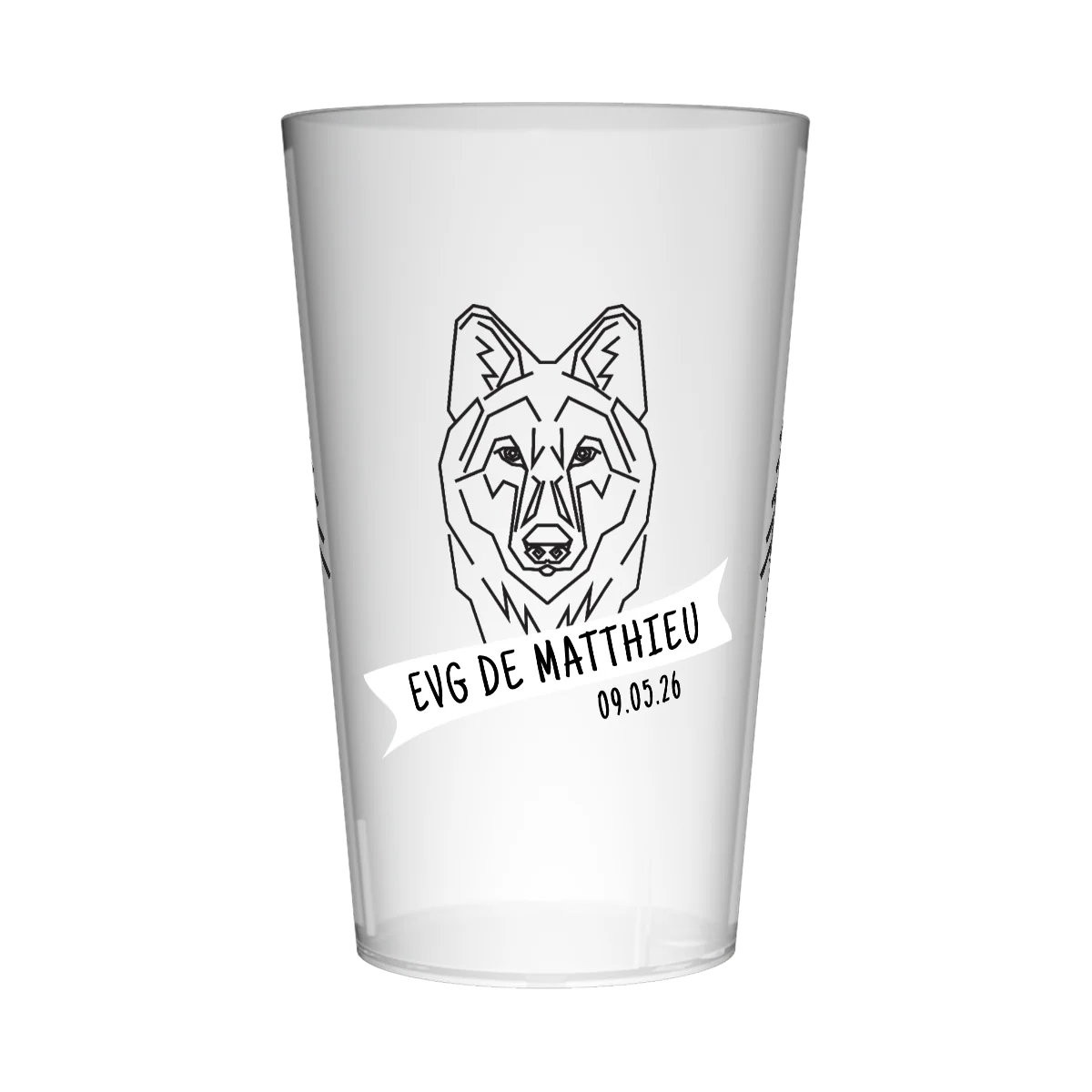 Gobelet personnalisé pour EVG Loup
