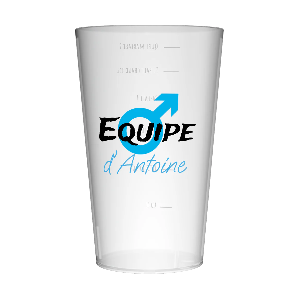 Gobelet personnalisé pour EVG Masculin