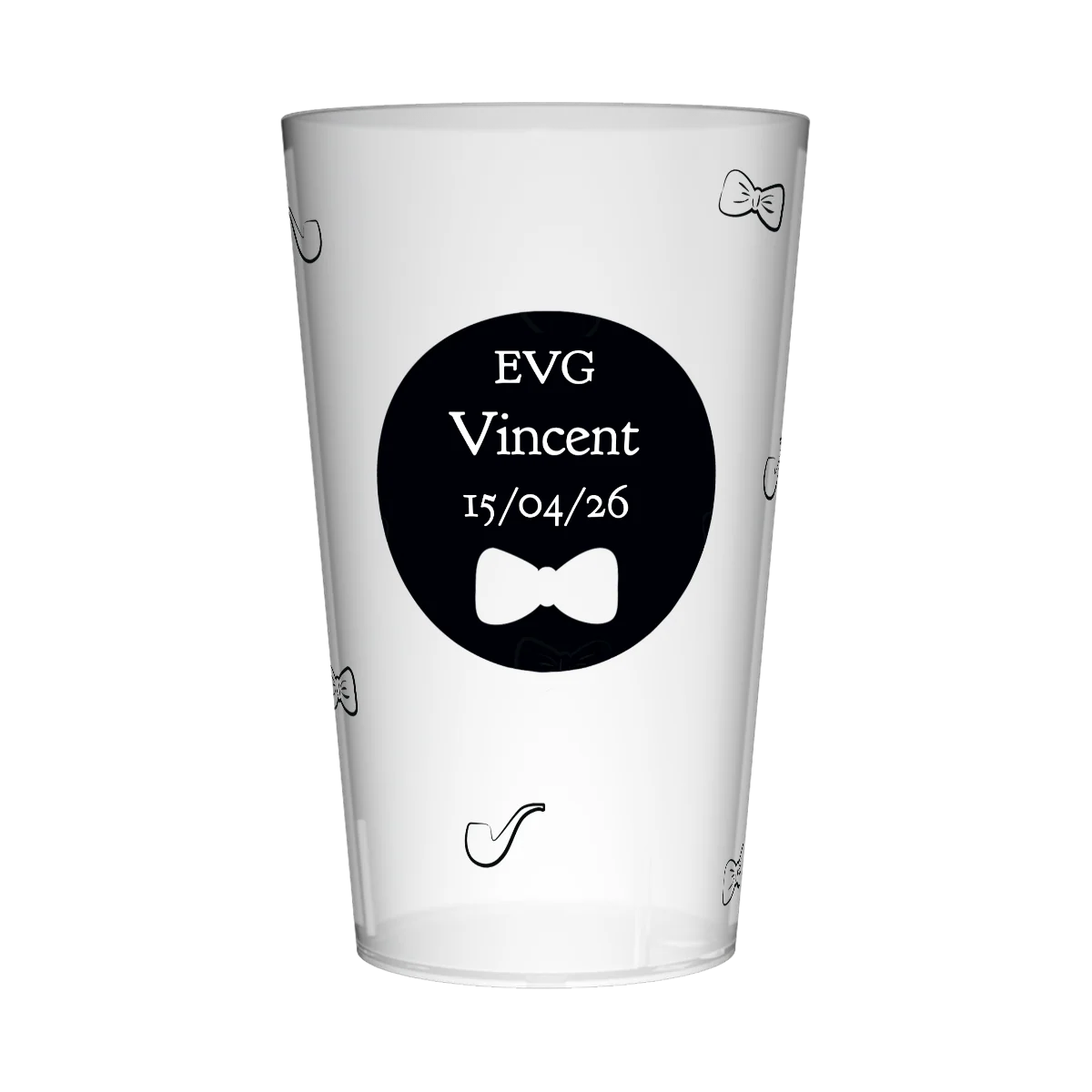 Gobelet personnalisĂ© pour EVG Pipe & NĆud Pap'