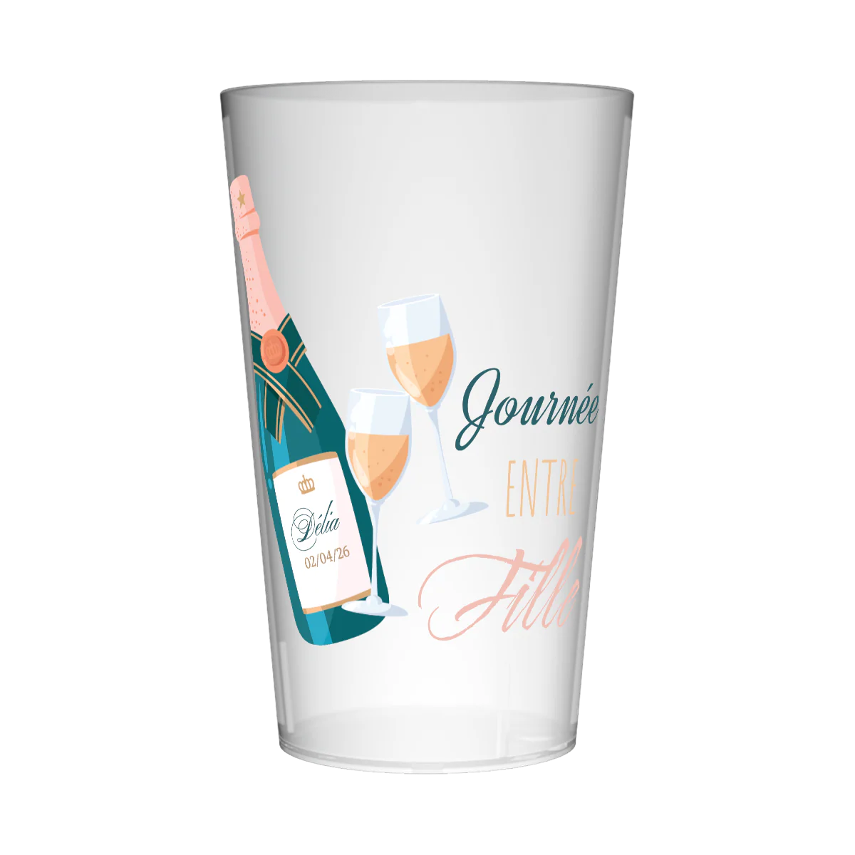 Gobelet personnalisé pour EVJF Champagne