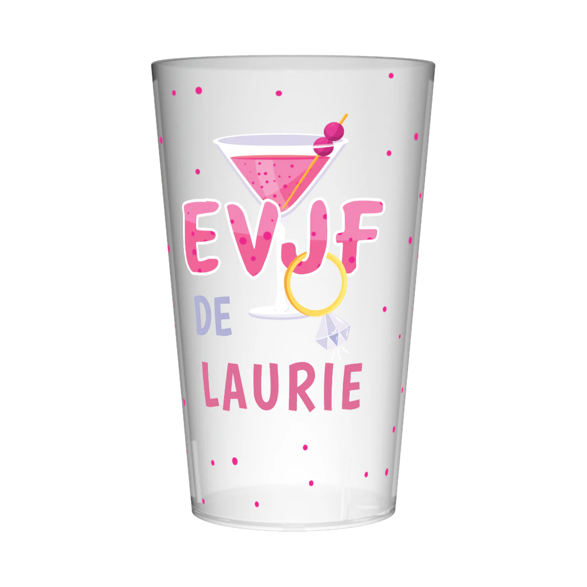 Gobelet personnalisé pour EVJF Cocktail & Bague