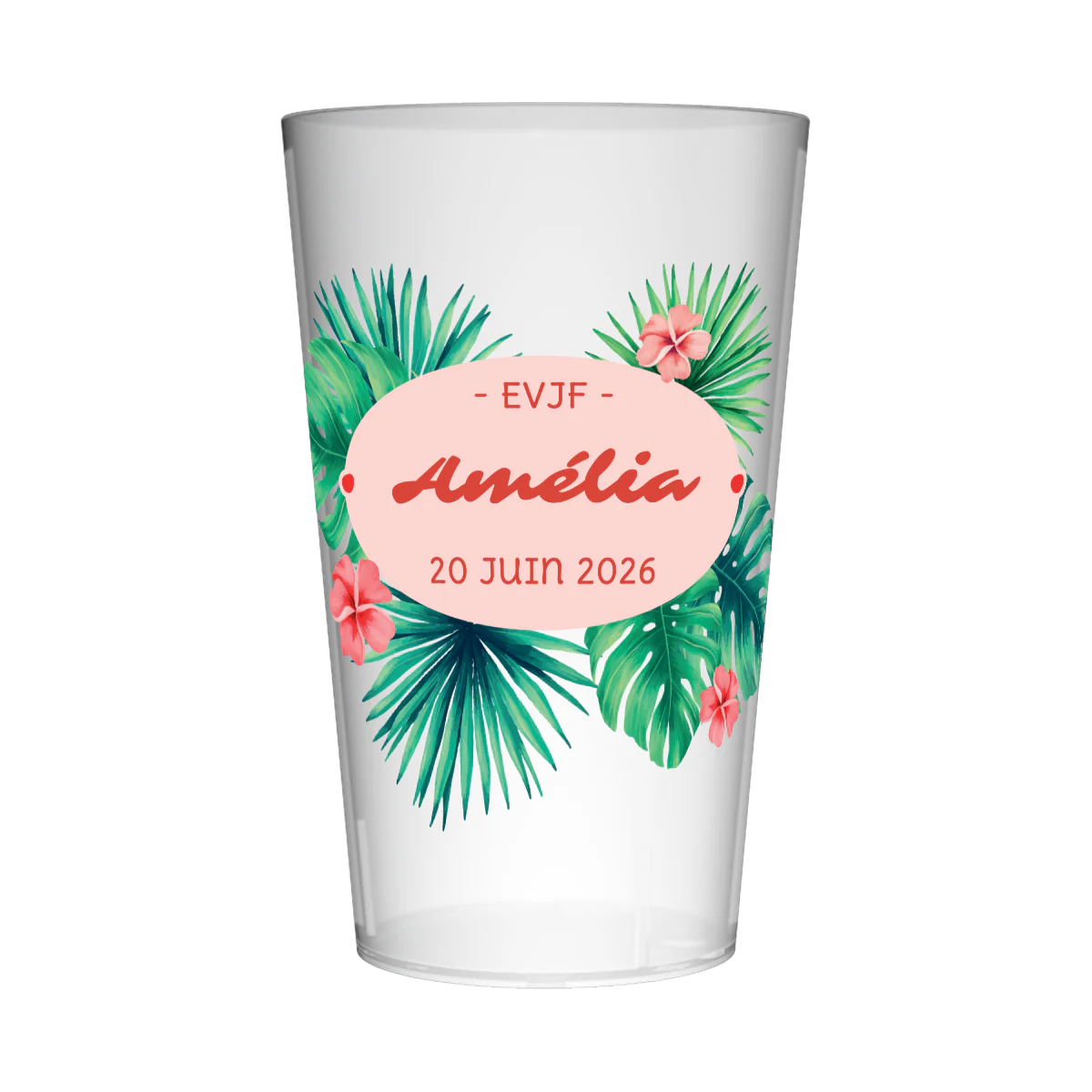 Gobelet personnalisé pour EVJF Plantes Tropicales