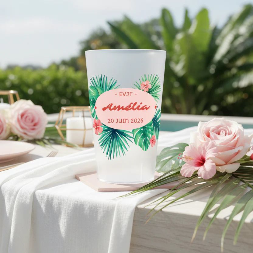 Gobelet personnalisé pour EVJF Plantes Tropicales - Image 2