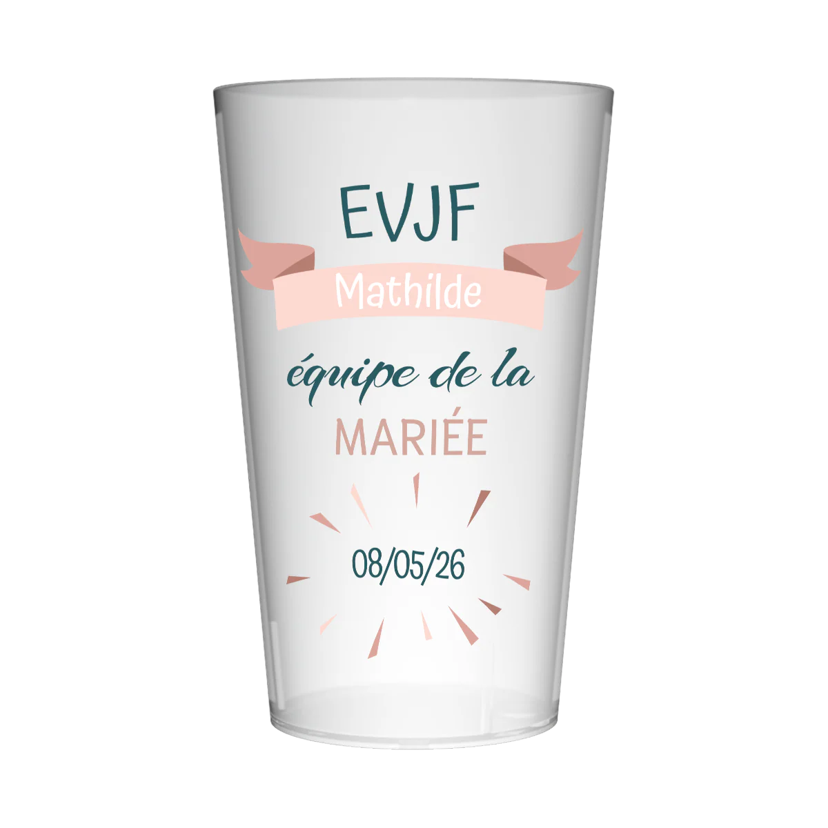 Gobelet personnalisé pour EVJF Team