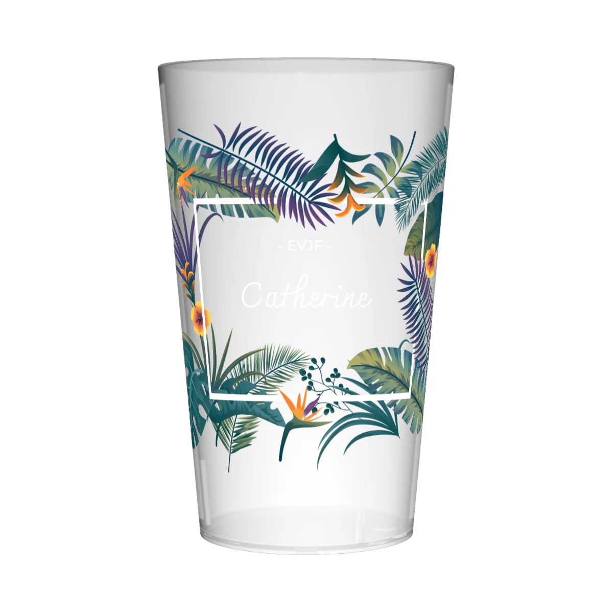Gobelet personnalisé pour EVJF Tropical