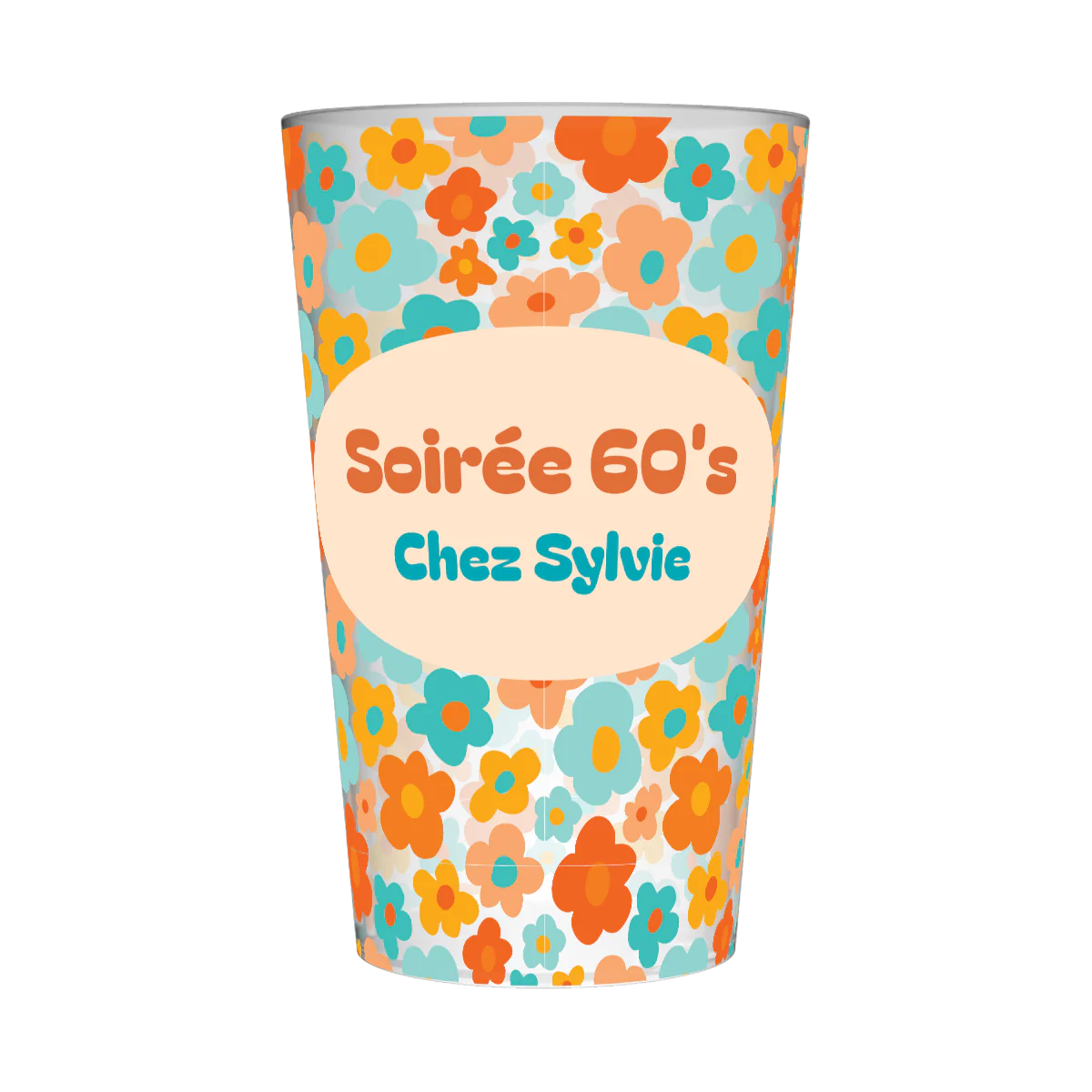 Gobelet personnalisé Soirée 60's
