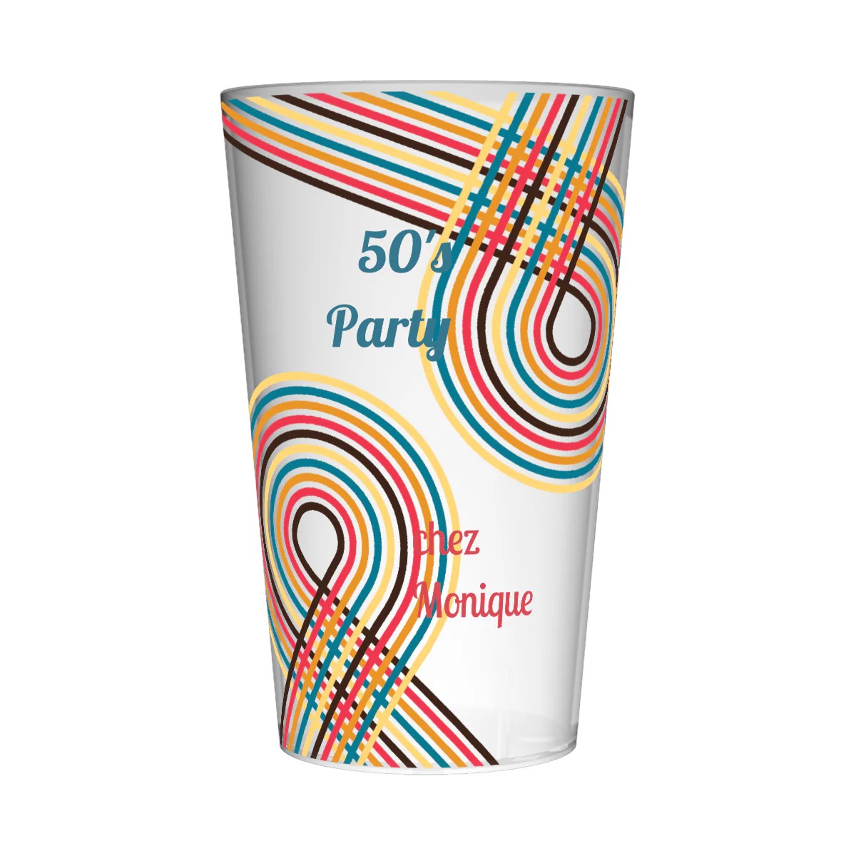 Gobelet personnalisé Soirée Années 50