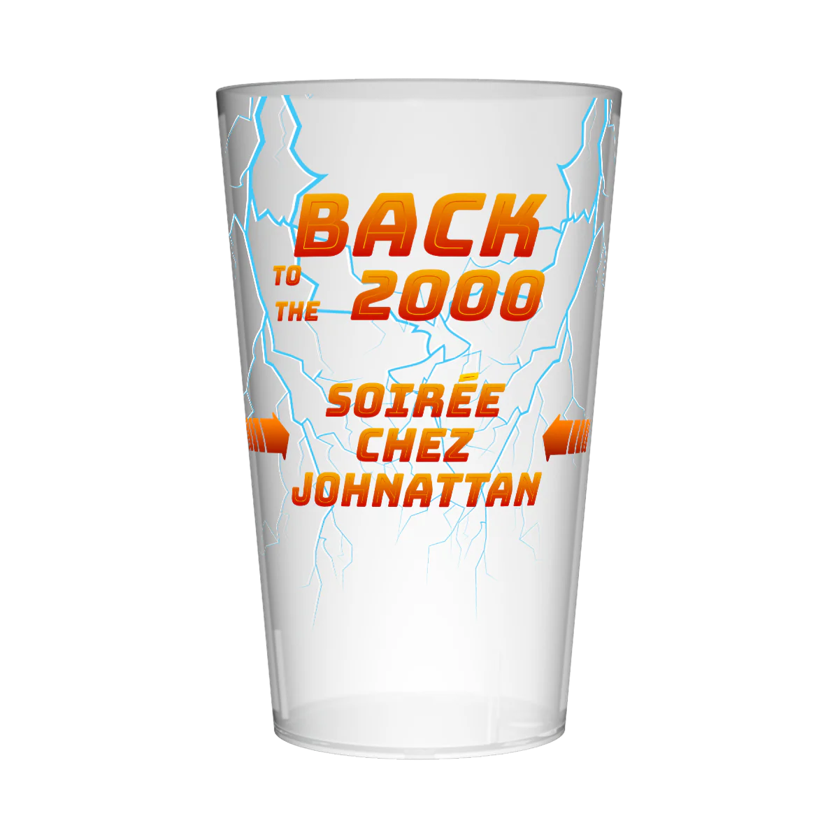 Gobelet personnalisé Soirée Back to the 2000