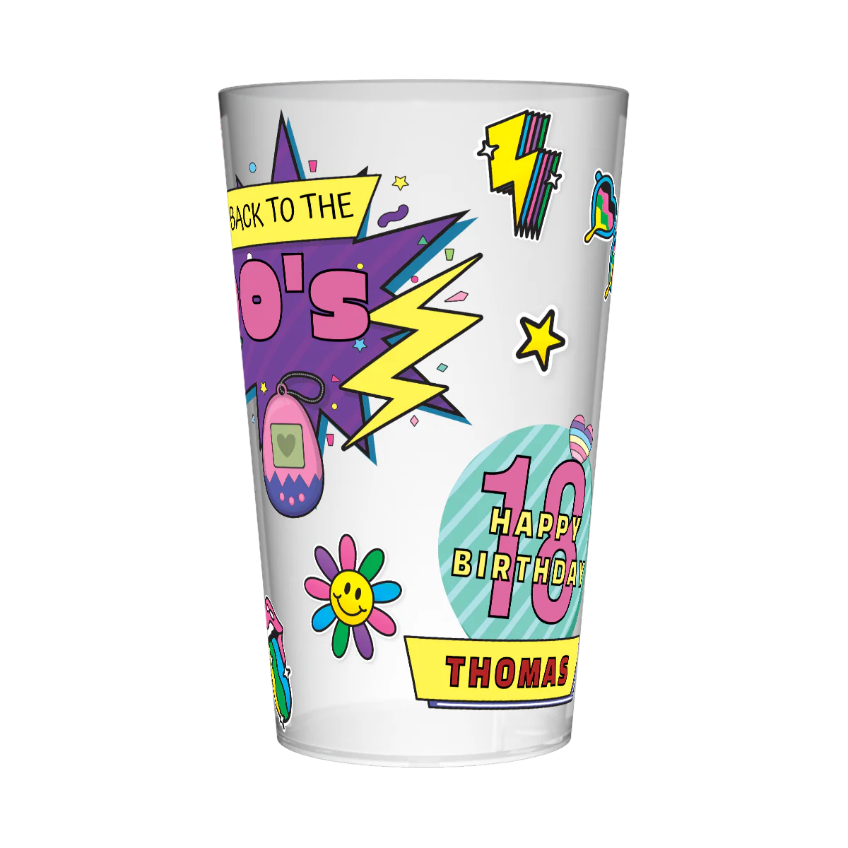Gobelet personnalisé Soirée Back to the 90's