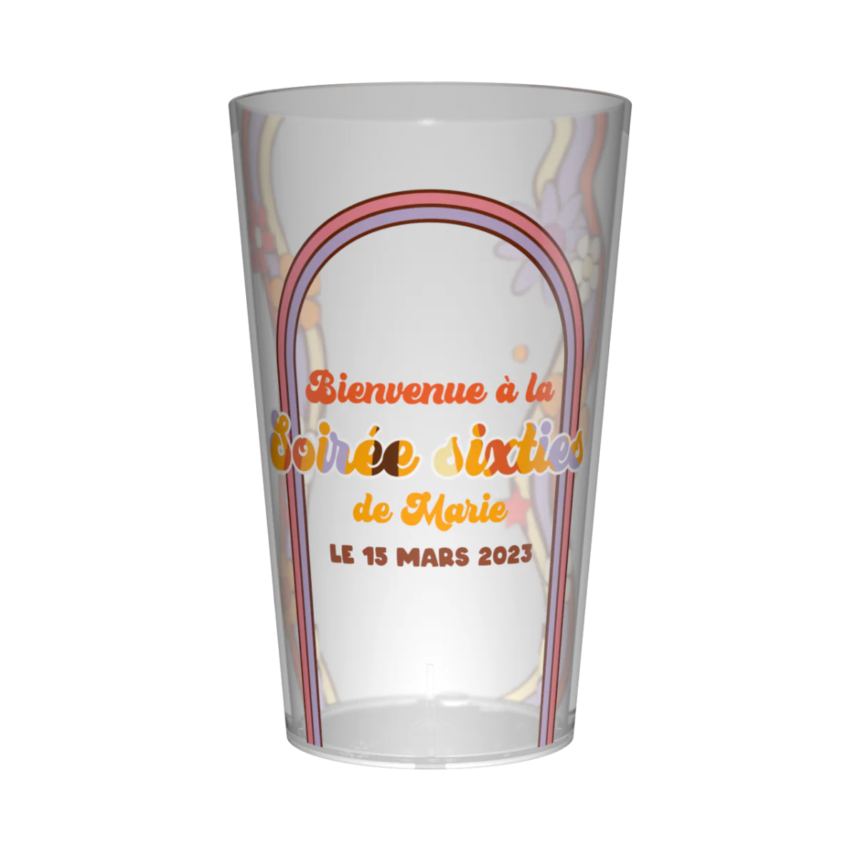 Gobelet personnalisé Soirée Fleurs
