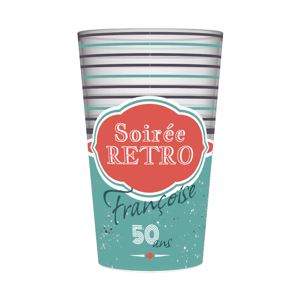 Gobelet personnalisé Soirée Retro