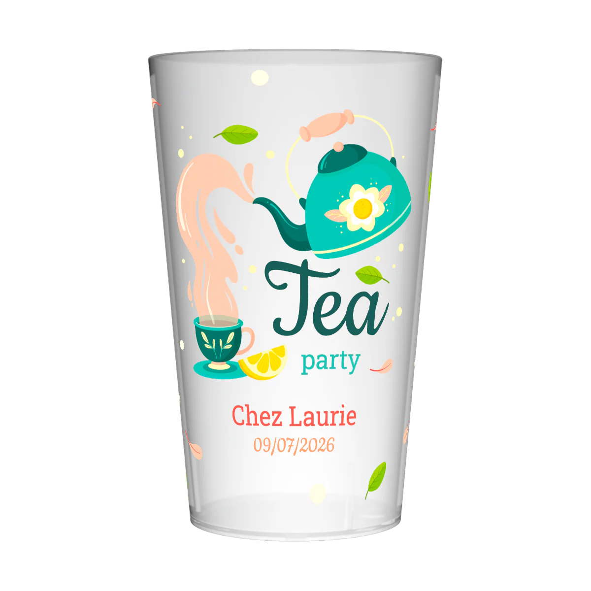 Gobelet personnalisé Soirée Tea Party