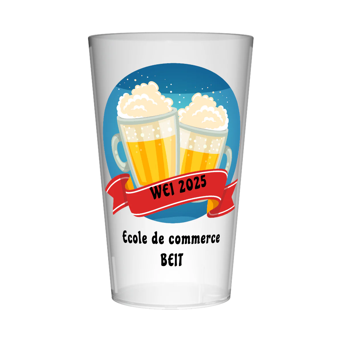 Gobelet personnalisé Week-end Intégration Bières