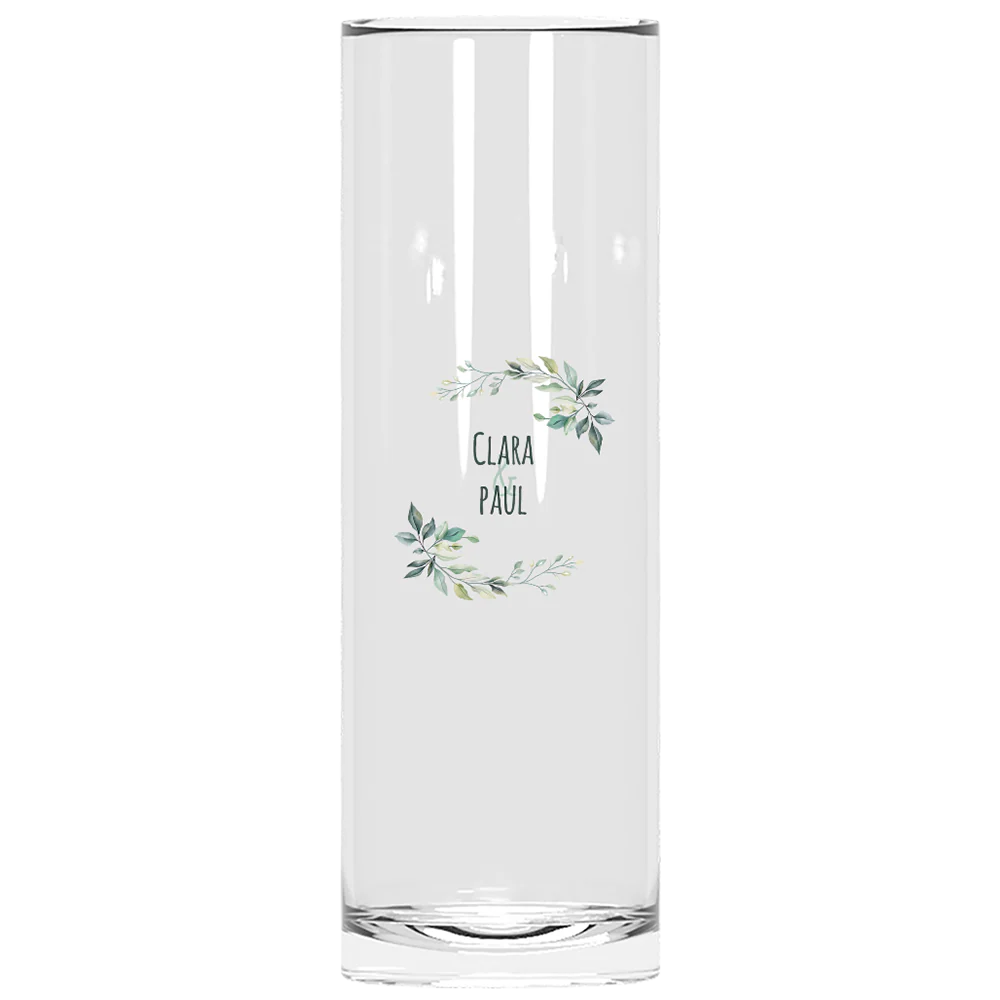 Verre à tube personnalisé - Mariage Paix