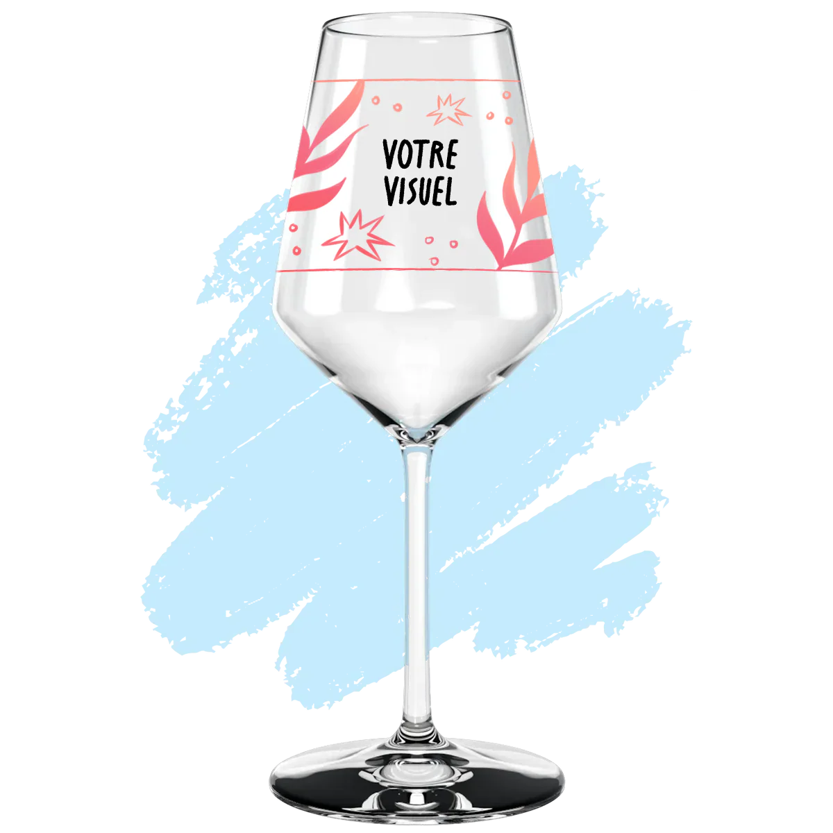 Verre à vin personnalisé Cabernet en verre