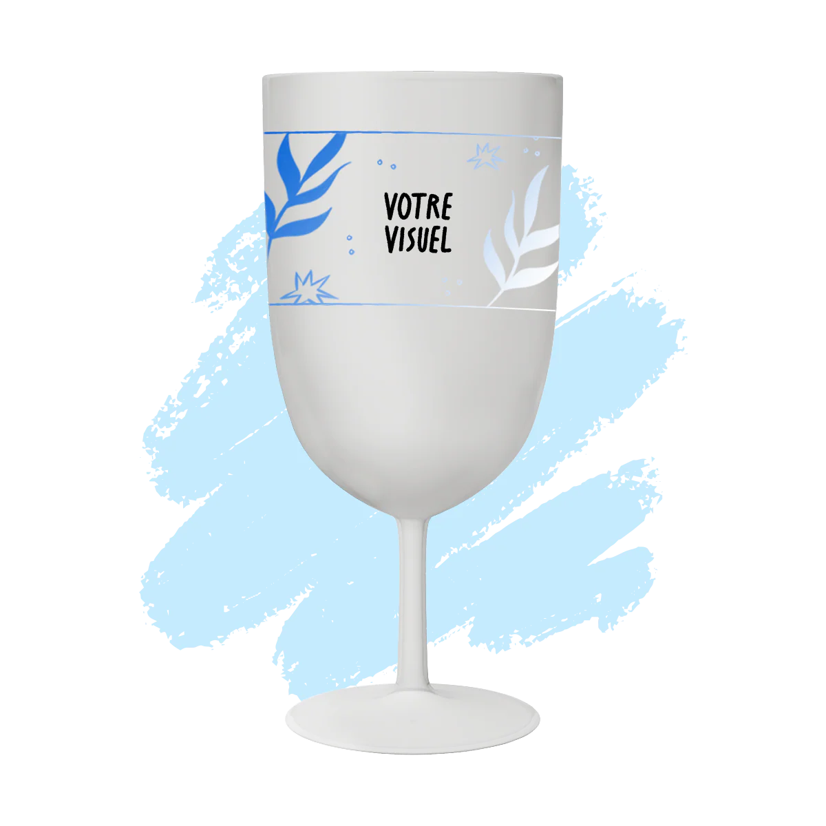 Verre à vin personnalisé en plastique