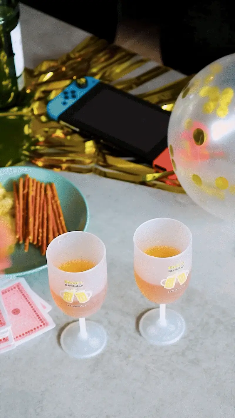 Verre à vin personnalisé en plastique - Image 2