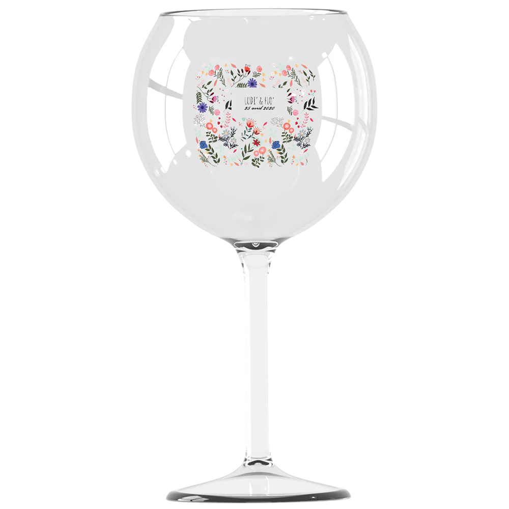 Verre piscine personnalisé - Mariage Printemps